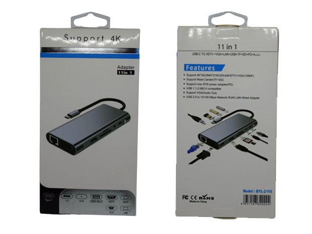 &u+ + HUB TIPO TIPO C 4K MACBOOK BYL-2110